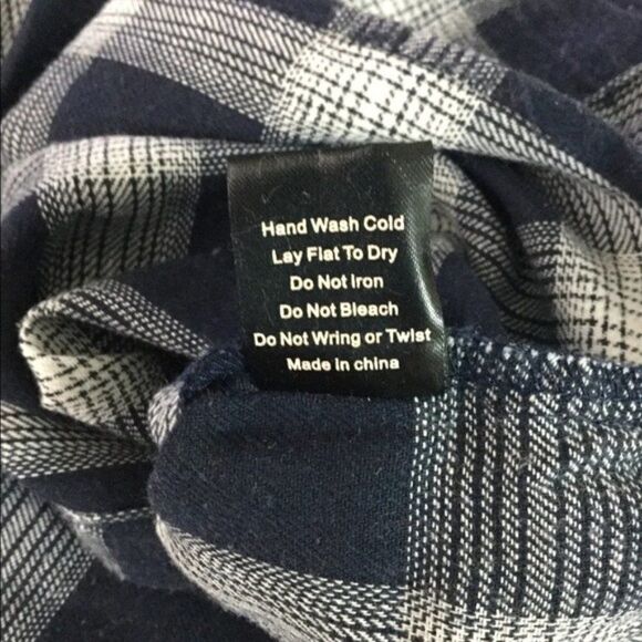 𝅺pol Navy Plaid Oversized Button Down Shirt - Picture 9 of 10